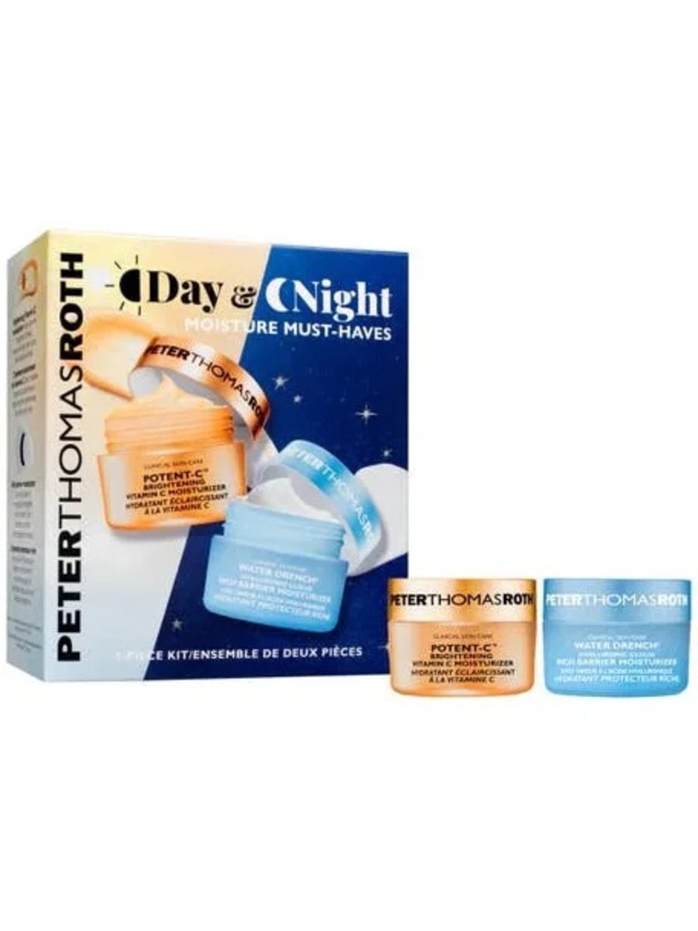 Peter Thomas Roth DAY+NIGHT MOISTURE MUST-HAVES 2-Pc Kit Travel Size NEW IN BOX!